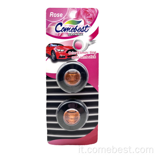 Diffusore olio essenziale di auto rosa con clip di sfiato